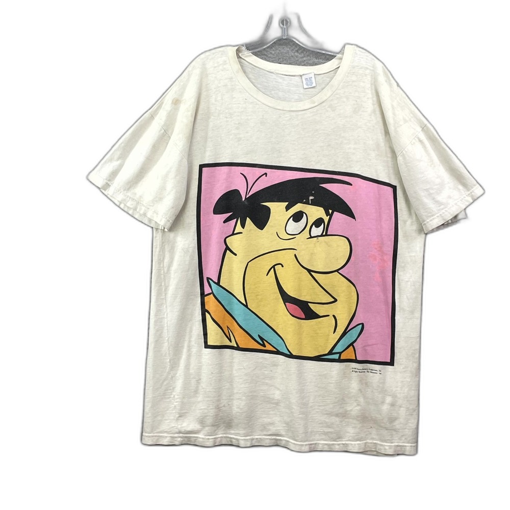 Vintage Hanna Barbera The Flintstones T Shirt Unisex One Size Fits All Gorpcore